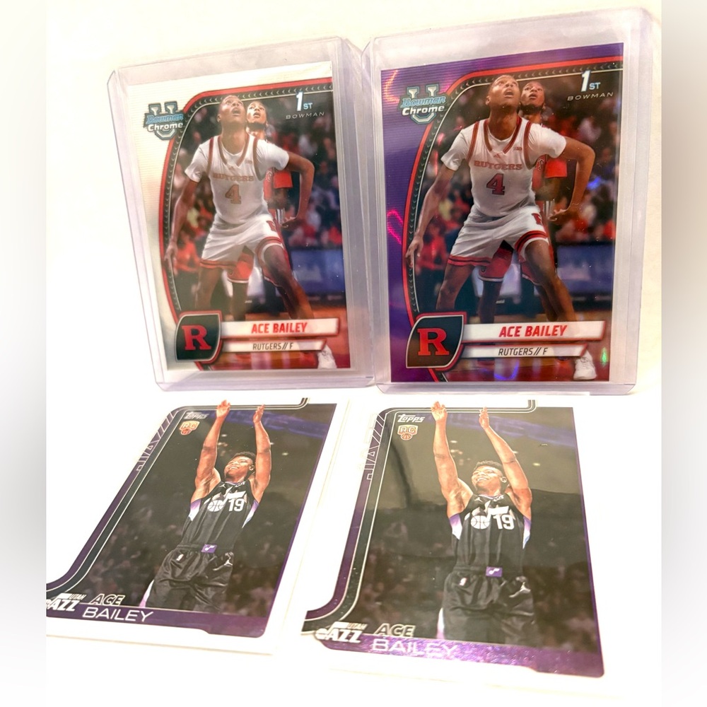 Ace Bailey Basketball Card Lot